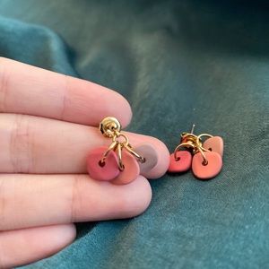 Cute ceramic Pink Earrings